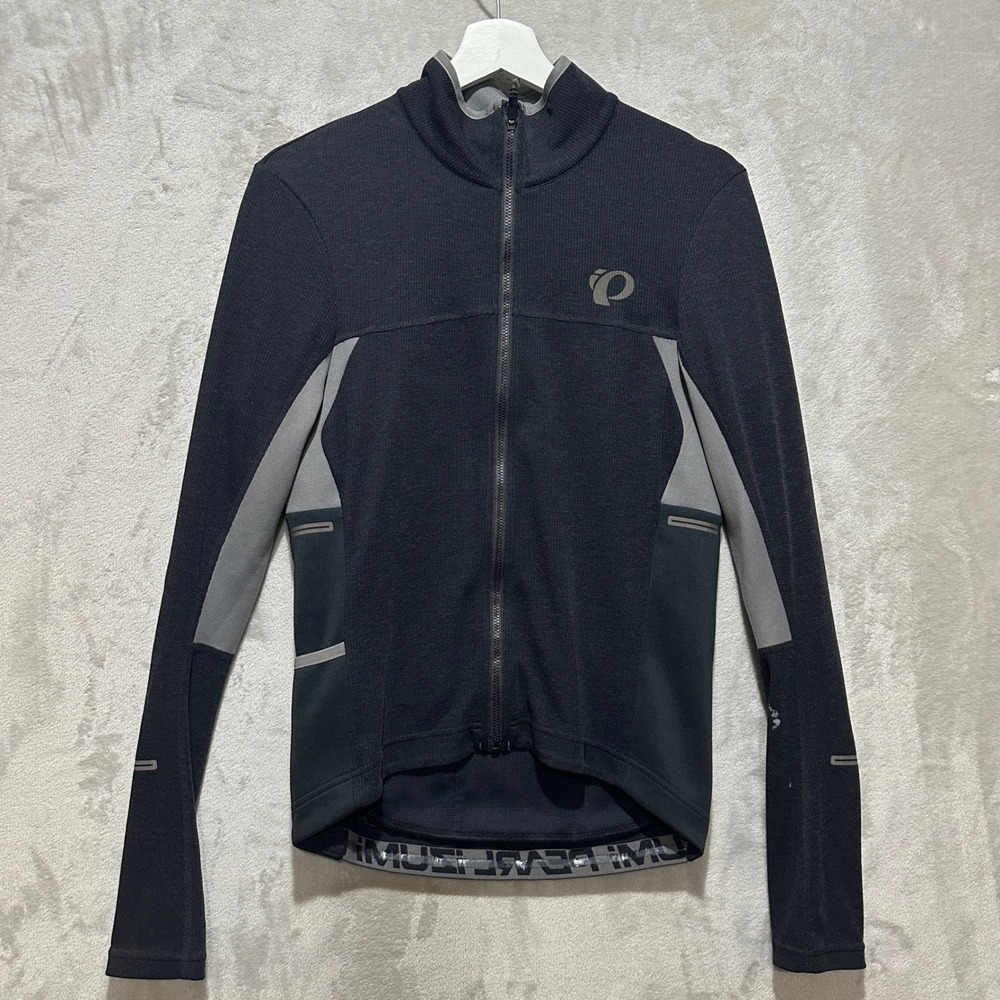Pearl Izumi PRO Pursuit Thermal Cycling Jersey Mens Medium Black Grey 11121622